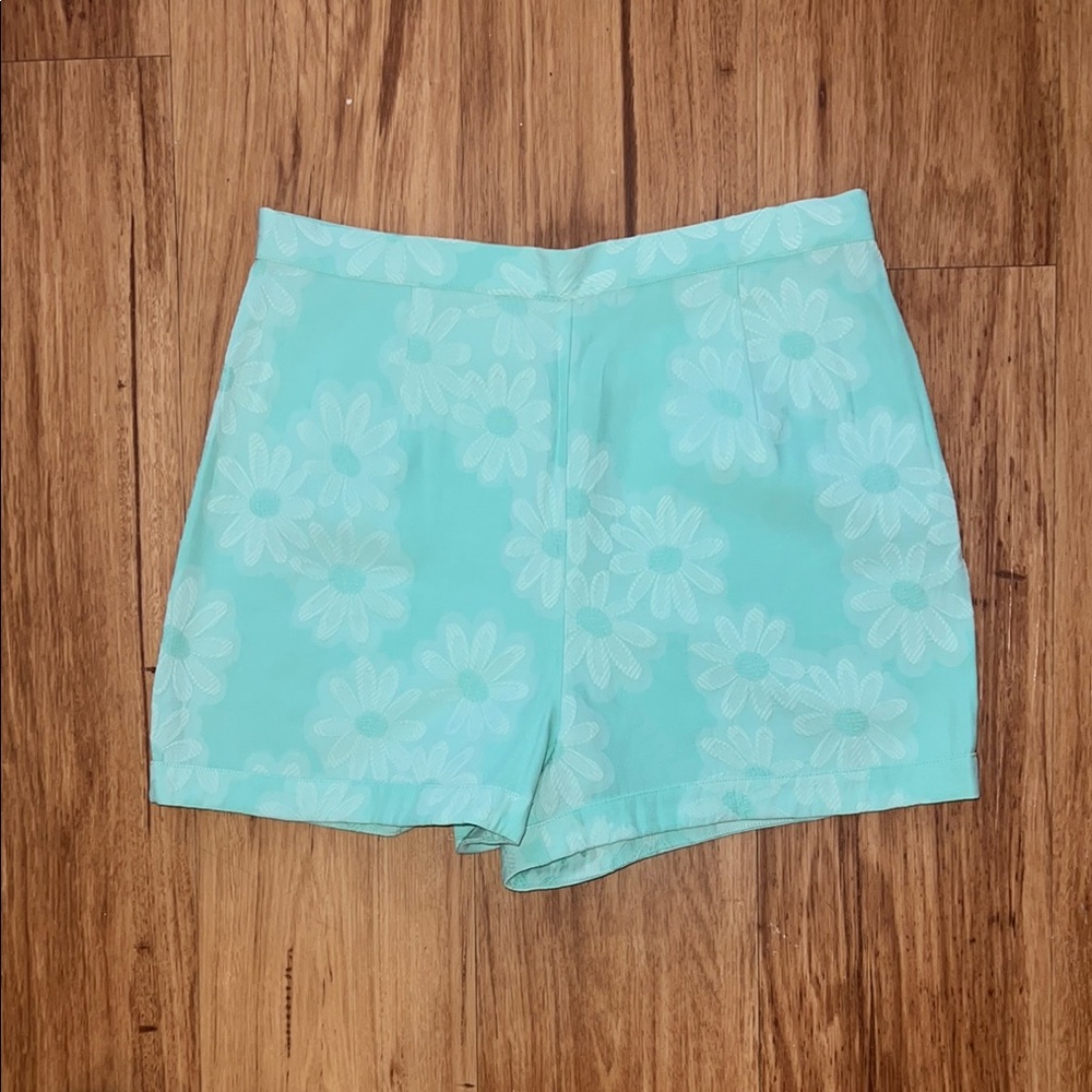 Forever 21 High Waist Aqua Shorts